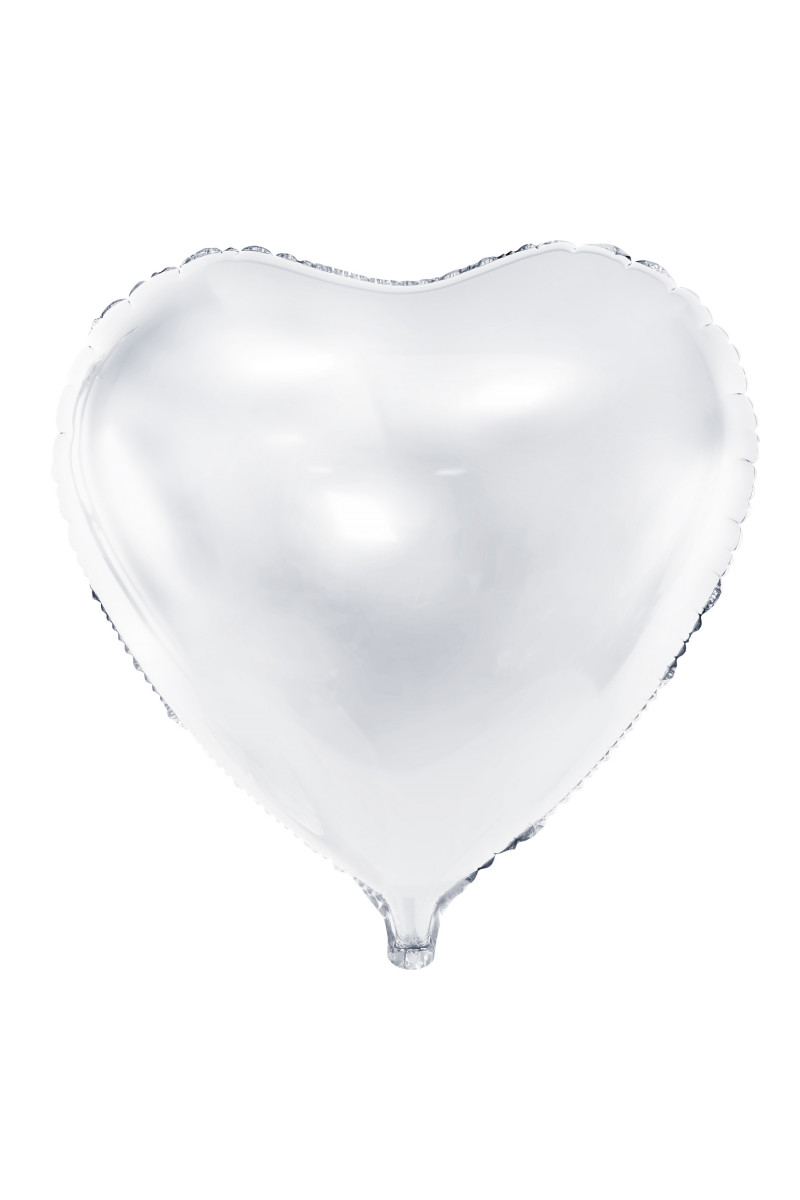 Balon Serce białe 45cm