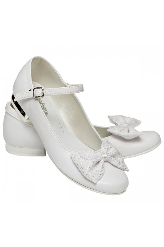 Buty komunijne dla dziewczynki baleriny MIKO OM816