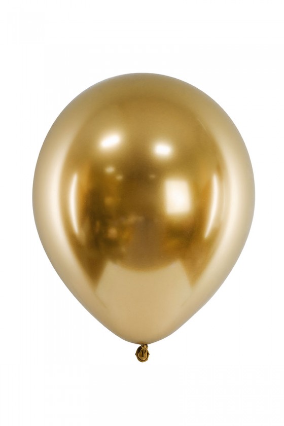 Balony Glossy 30cm, złoty 10 sztuk. CHB1-019-10