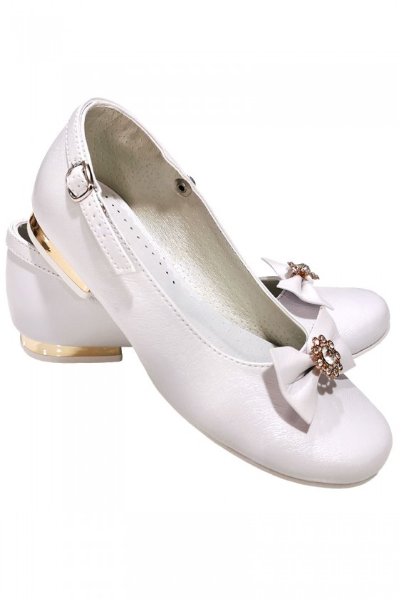 Buty komunijne dla dziewczynki baleriny OM500